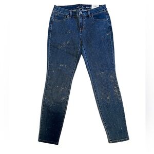 Inc Rhinestone Embellishments Skinny Leg Regular Fit Novelty Denim--6P-NWT